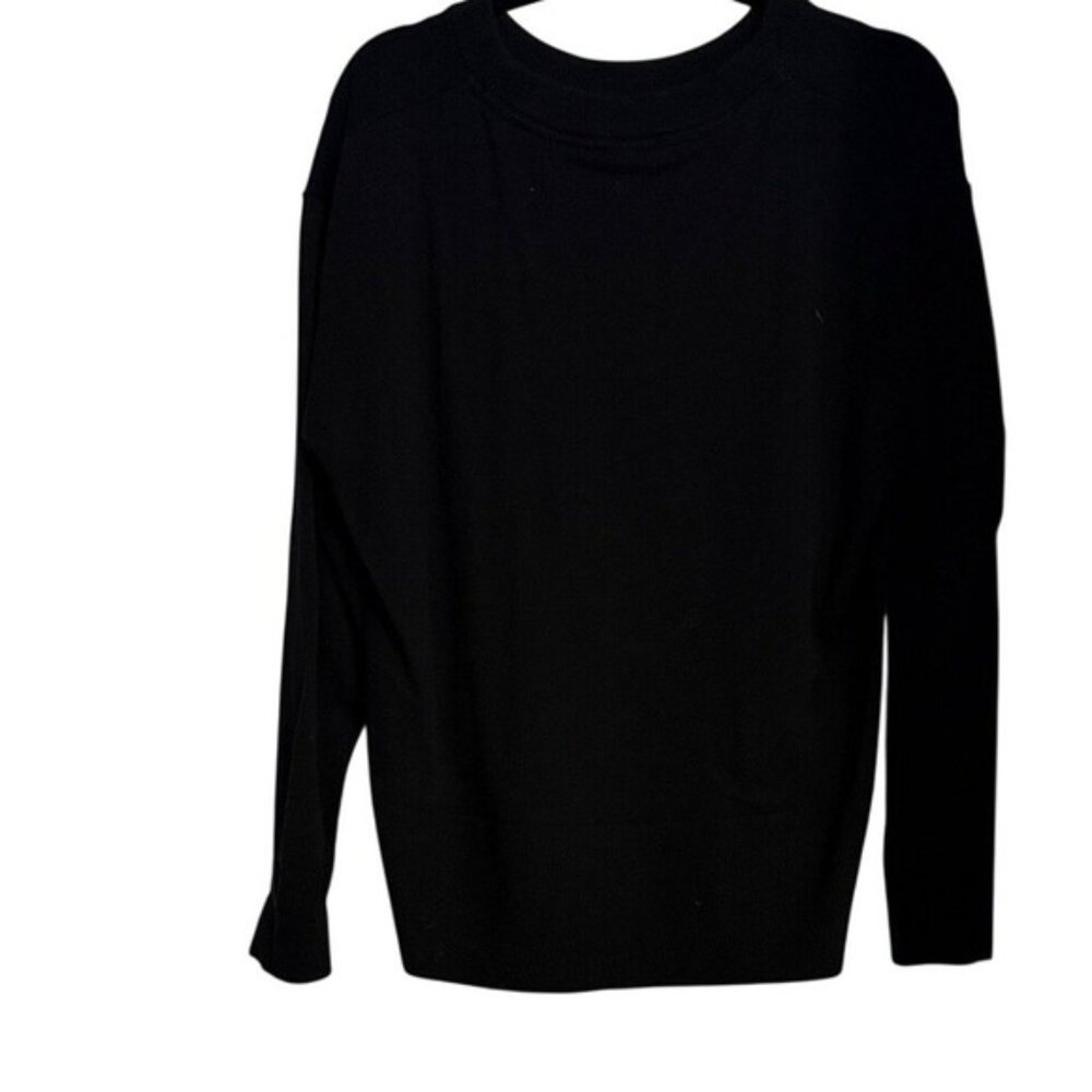 Adidas women's Classic Black Women's Size Medium Crewneck Golf Sweater - Picture 4 of 5